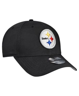 Men's Black Pittsburgh Steelers Tonal Camo 39THIRTY Stretch Fit Hat