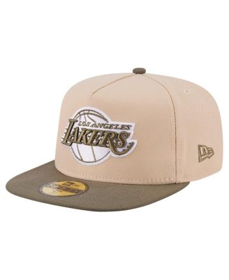New Era - Men's Tan Los Angeles Lakers Color Pack Two-Tone 59FIFTY A-Frame Fitted Hat