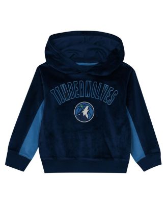 Preschool Navy Minnesota Timberwolves Velour Hoodie