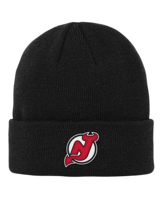 Outerstuff - Big Boys and Girls Black New Jersey Devils 2.0 Essential Cuffed Knit Hat