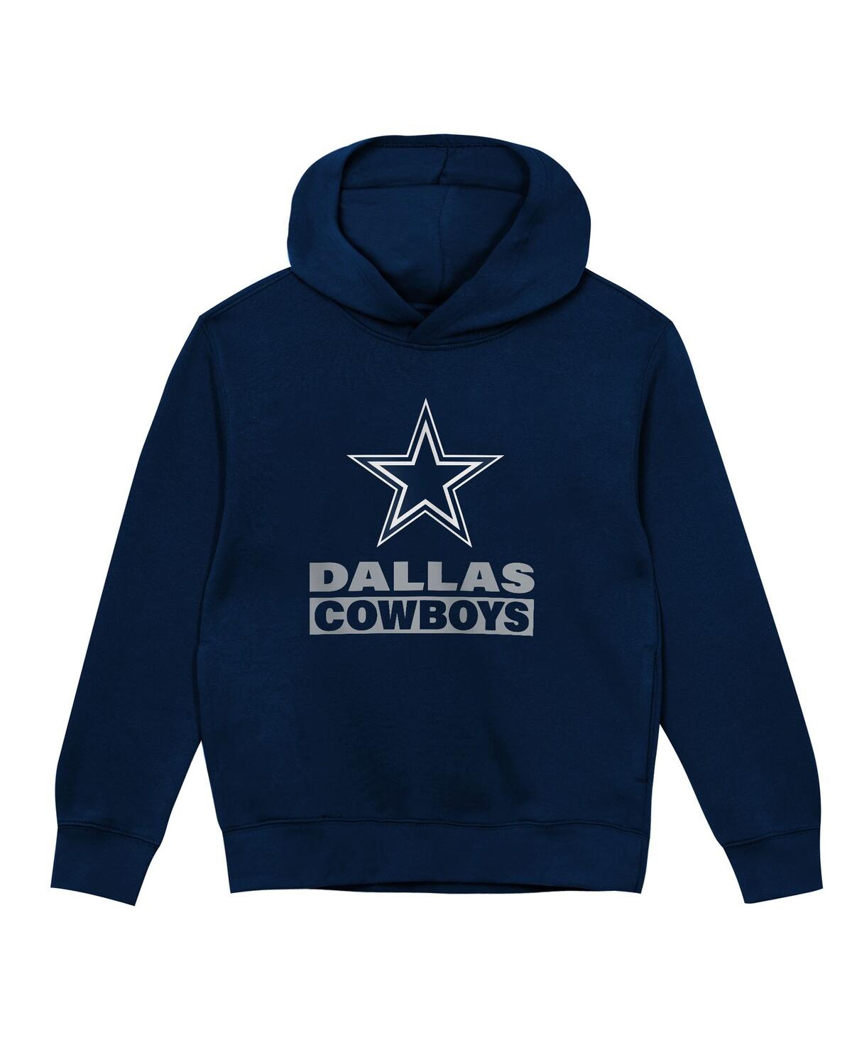 Outerstuff Preschool Navy Dallas Cowboys Back To Basics Hoodie In Blue