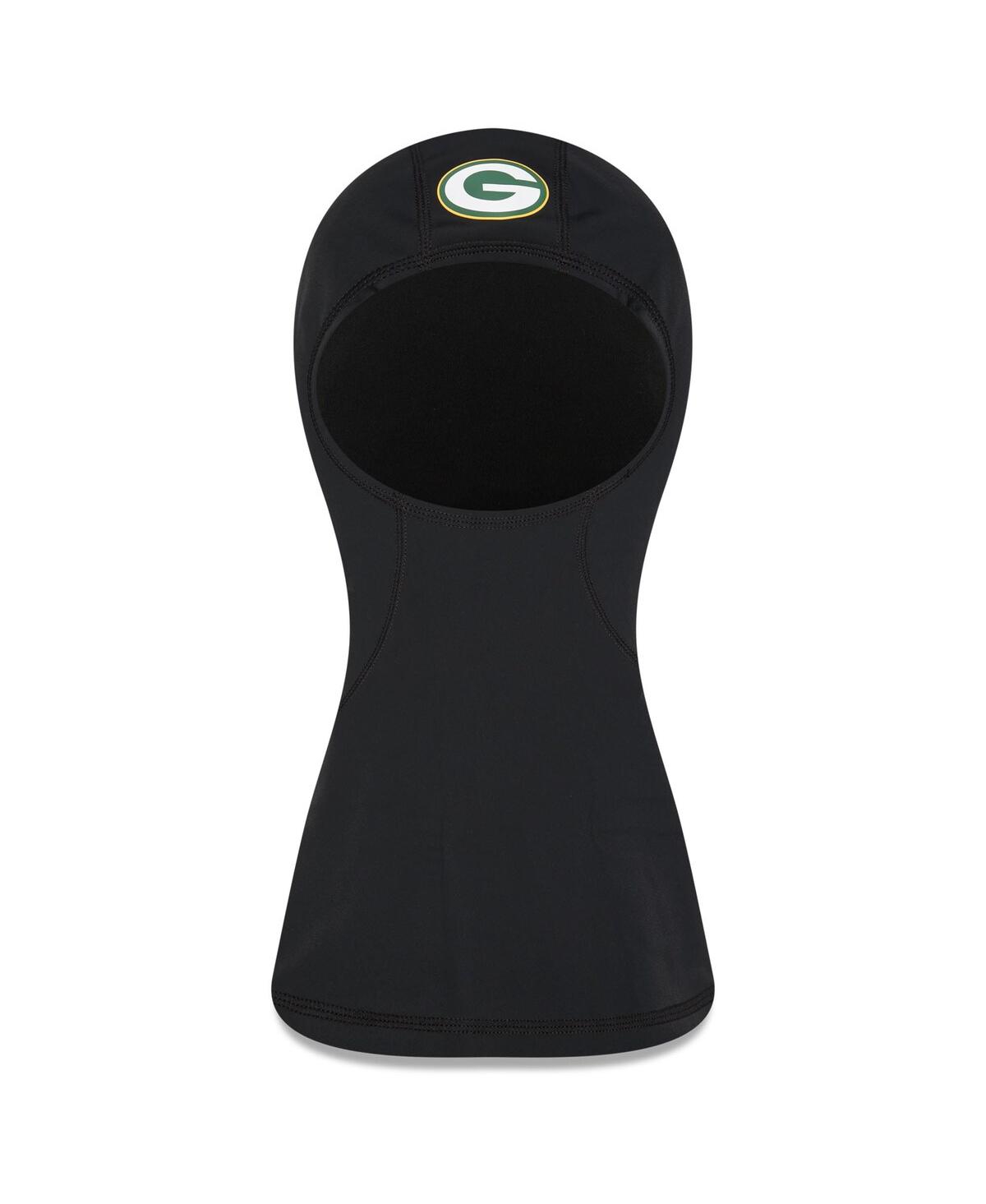 New Era Men's Black Green Bay Packers Sideline Balaclava In Black