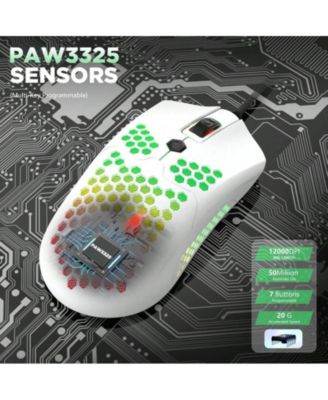 Gaming Keyboard And Mouse Combo - 82 Key Backlight Mechanical Gaming Keyboard,65G Lightweight Honeycomb Mouse With 12000 DPI