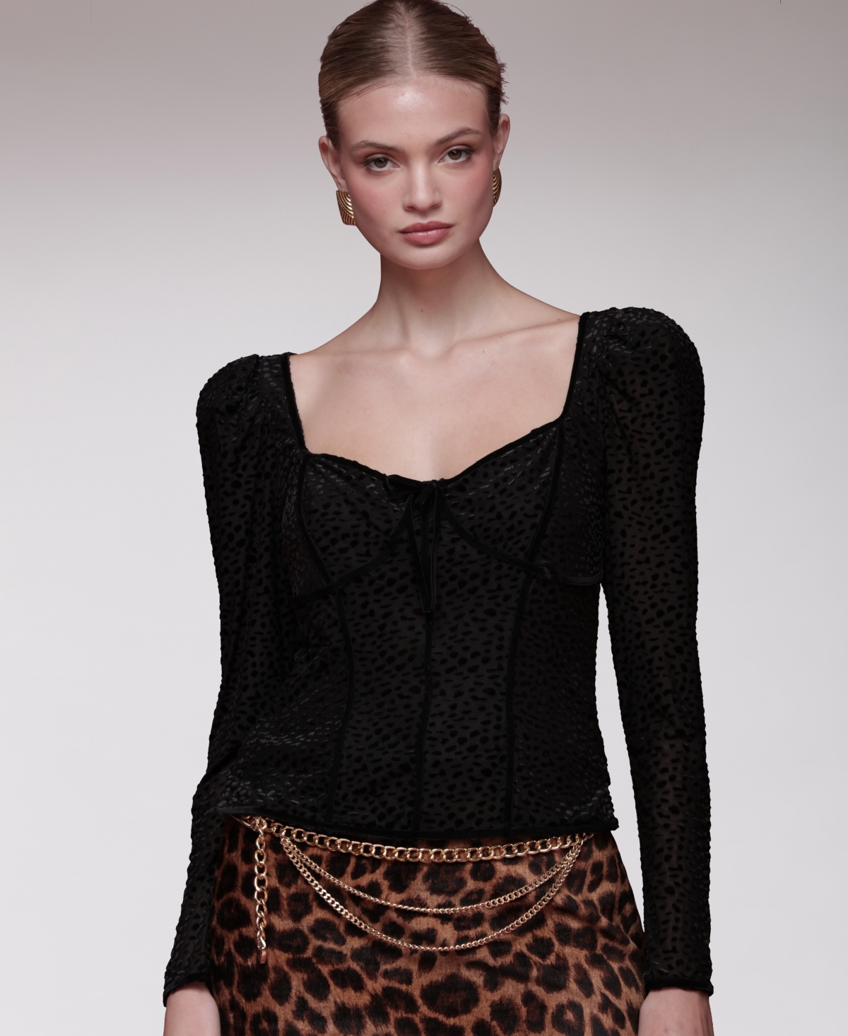 Avec Les Filles Women's Long-Sleeve Top