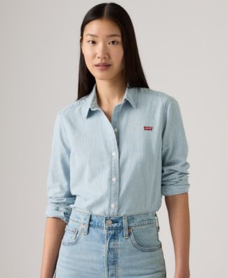 Women's Classic Fit Button-Front Shirt