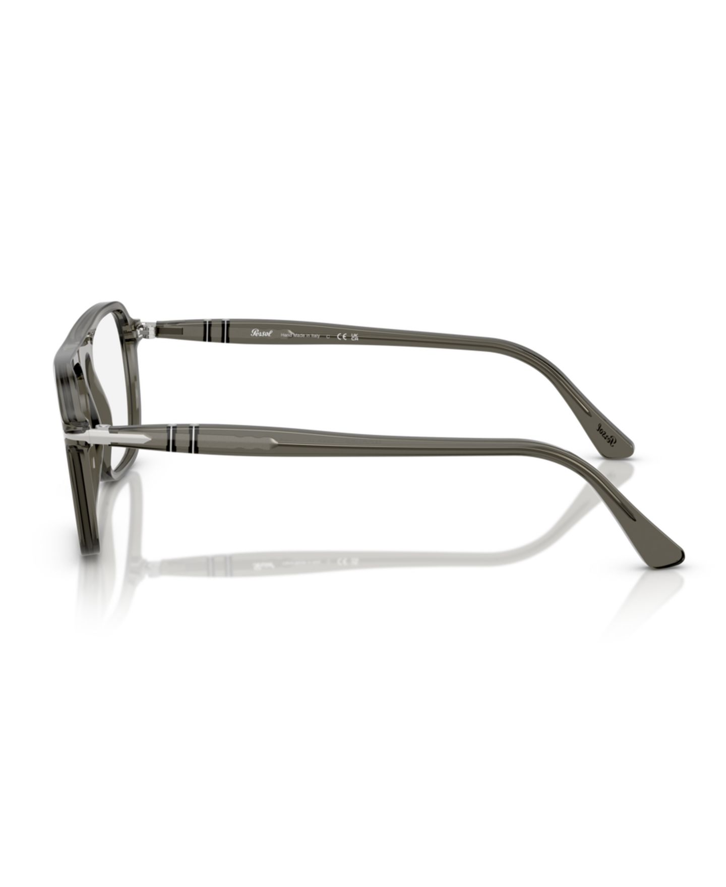 Очки Persol Unisex Square Plastic PO3359V - Jacques Eyeglasses, цвет: Прозрачный синий джинсовый — фото 7