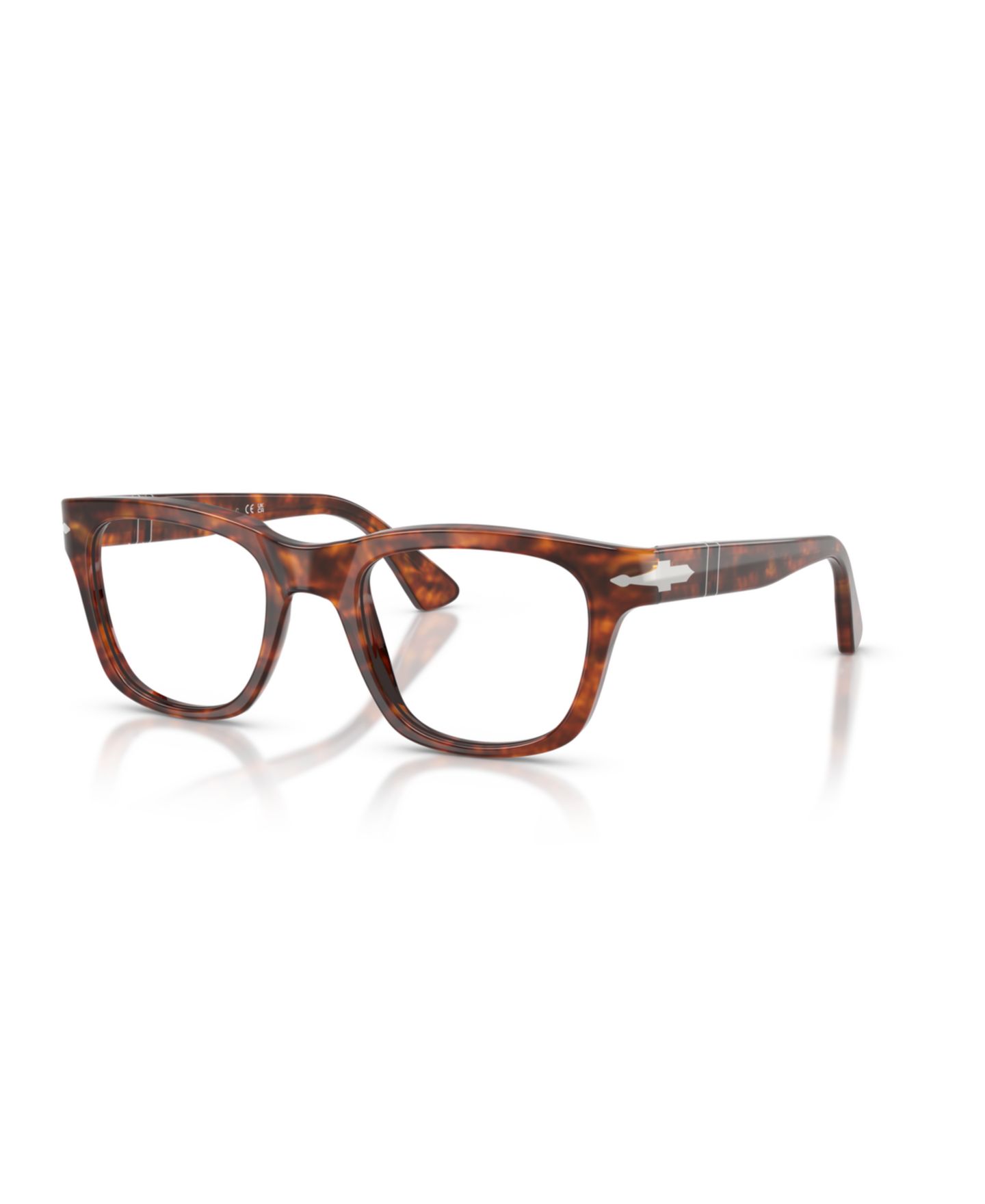 Очки Persol Unisex Square Plastic PO3389V - Cecil Eyeglasses, цвет: Гавана — фото 4