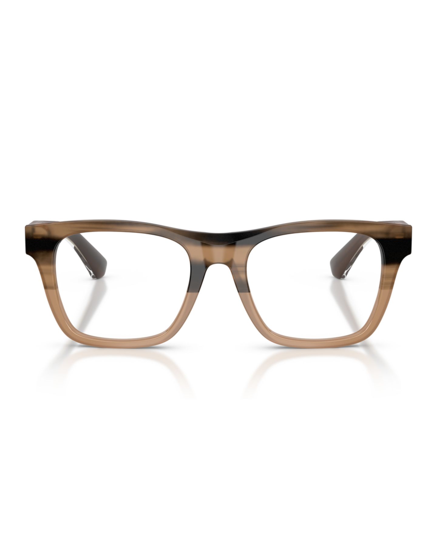 Мужские очки Burberry Man Square Plastic BE2445 Eyeglasses, цвет: Полосатый бежевый — фото 4