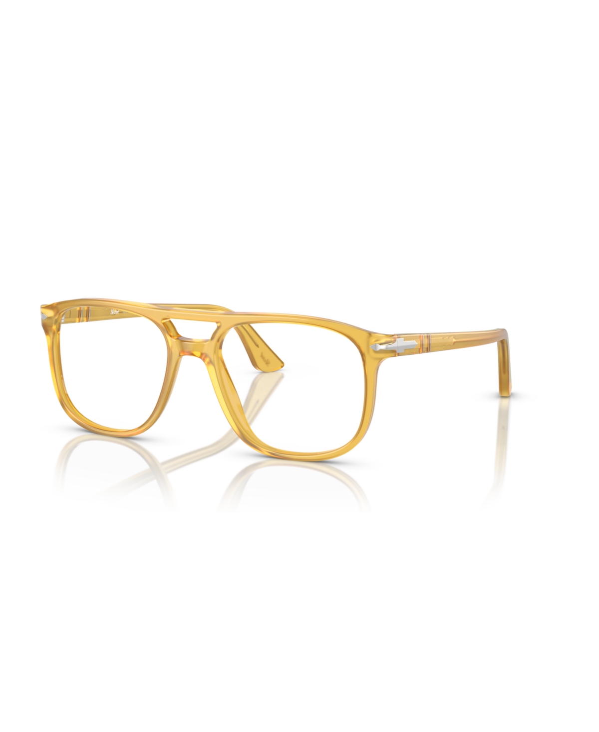 Persol Unisex Aviator Greta Eyeglasses, Po3329v In Brown