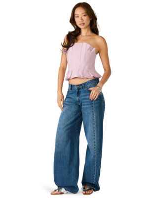 Women's Luciella Strapless Pleated Top