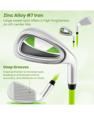 Individual Gold Club for Boys and Girls with Fiberglass Shaft and Headcover