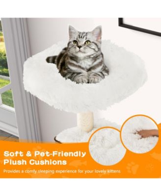 7-Layer Wooden Cat Tree Tall Cat Tower with Sisal Posts and Condo