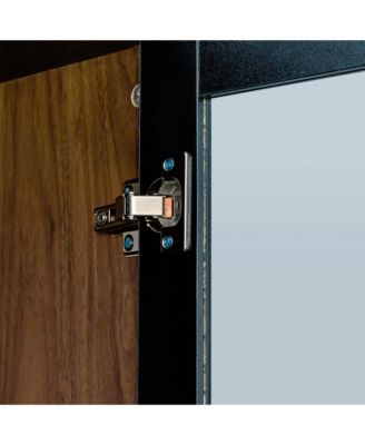 "CASAINC 70.87" Display Cabinet with 4 Pull-Out Shelves & Glass Doors – Modern Multi-Tier Pantry Storage for Home