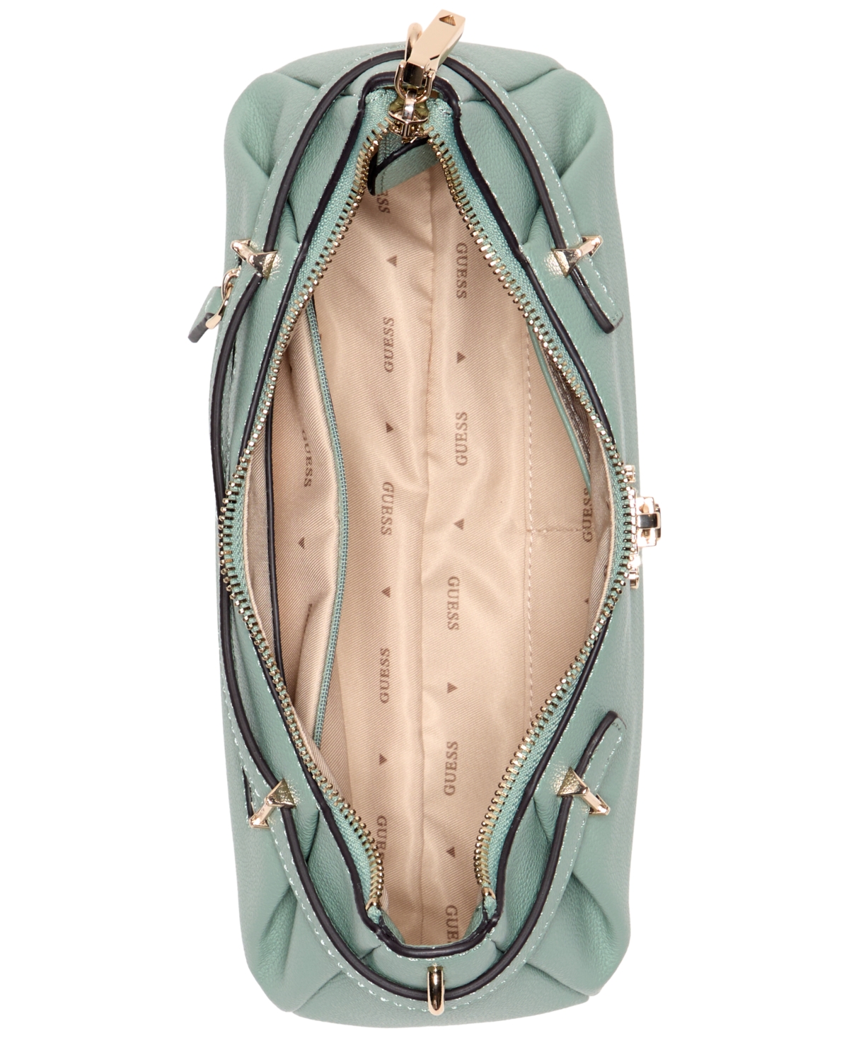 Guess Yesba Adjustable Large Shoulder Bag In Green