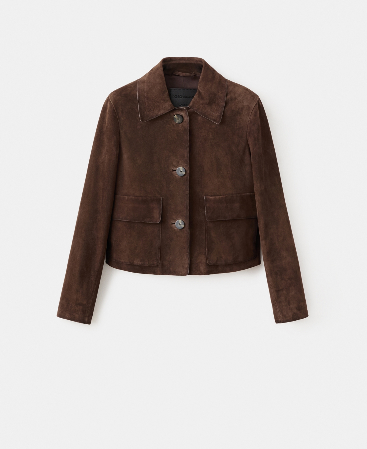 Mango Women's Suede Short Jacket In Brown
