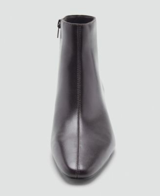 Women's Kitten Heels Leather Boots