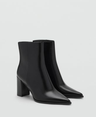 MANGO - Women's Block Heel Ankle Boots