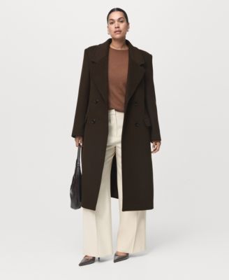 Women's Double-Breasted Wool Coat