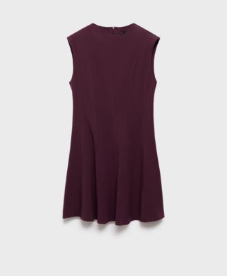 Women's Seams Detail A-Line Dress