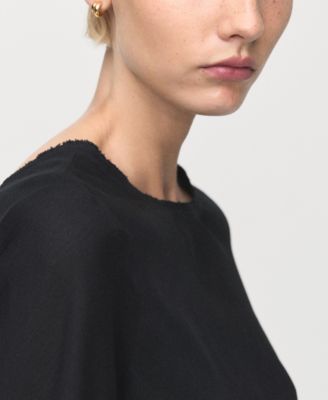 Women's Back Opening Linen Dress