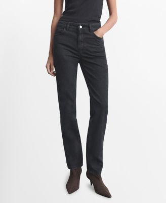 MANGO - Women's Slim-Fit High-Waist Jeans