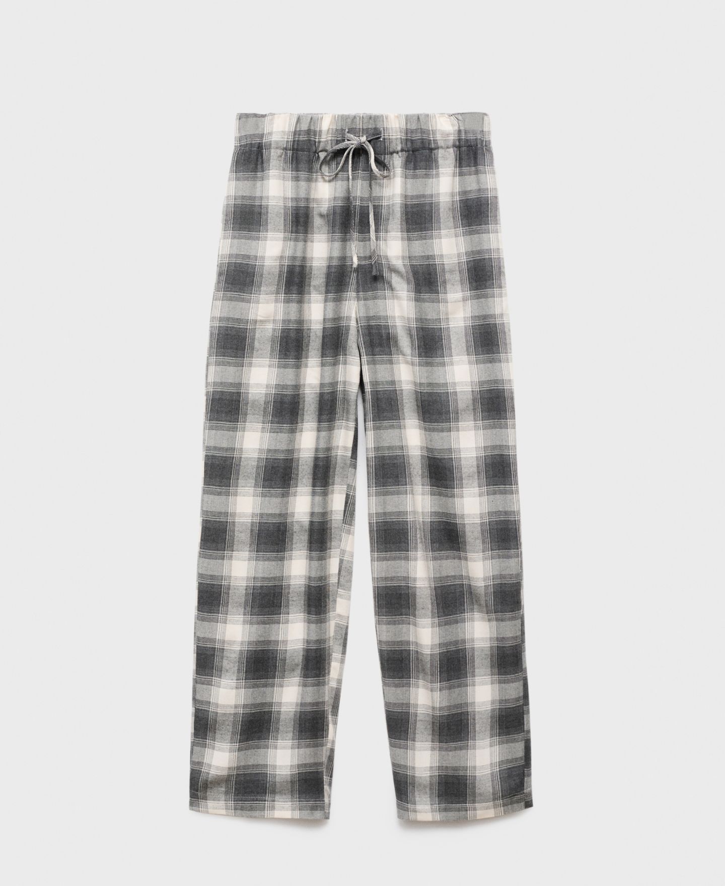 Женские брюки Mango Checked Flannel, цвет: Серый — фото 6