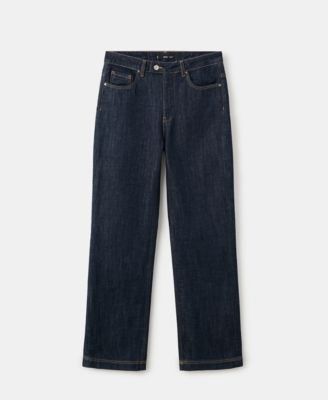 Women's Placket Straight Jeans