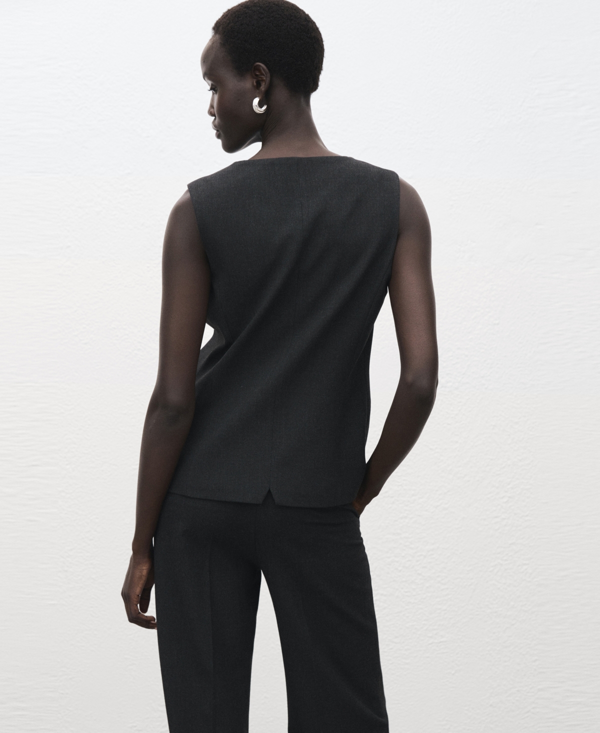 Mango Women's Round-Neck Suit Vest