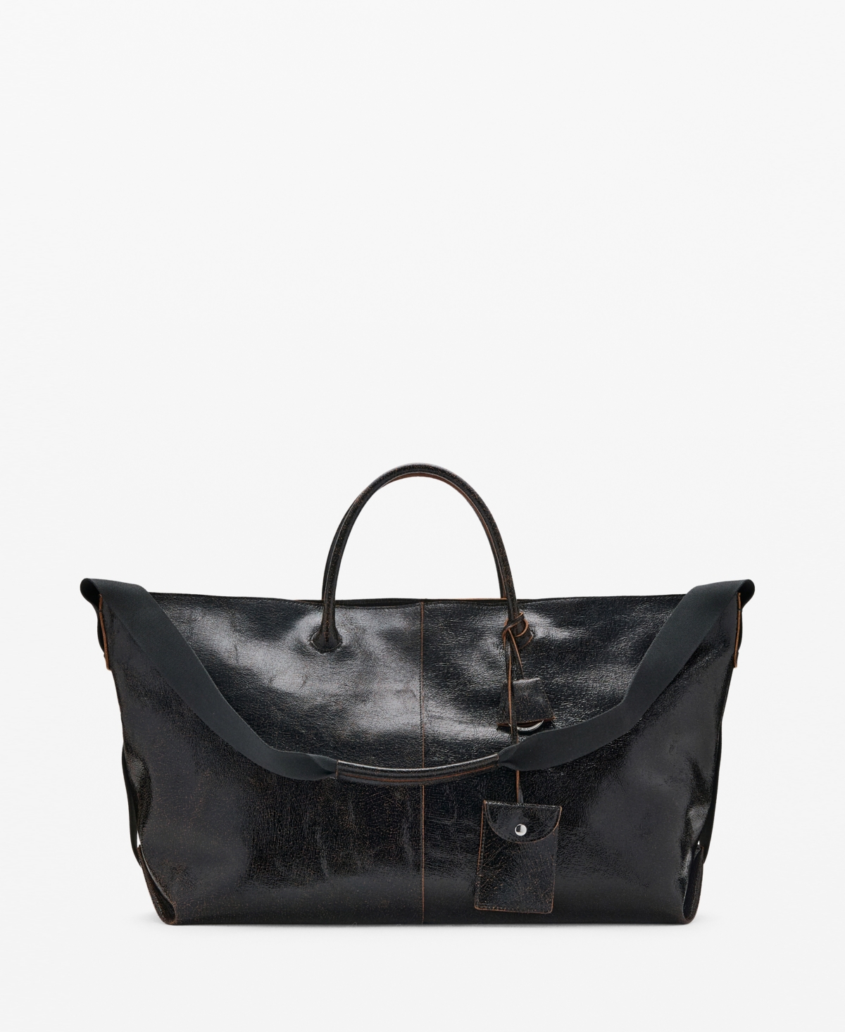 Mango Women's Charms Maxi Shopper Leather Bag In Black