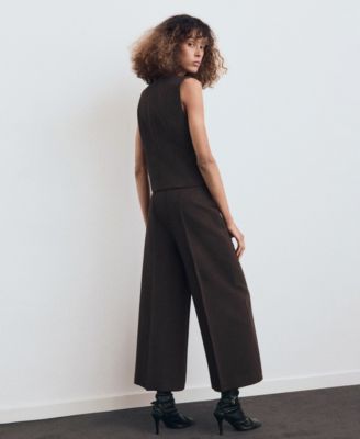 Women's Cropped Culotte Pants