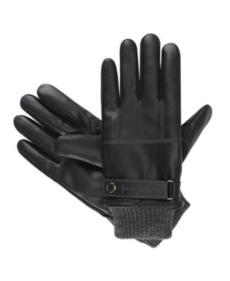 Men's SleekHeat Touchscreen Rib Knit Cuff Gloves