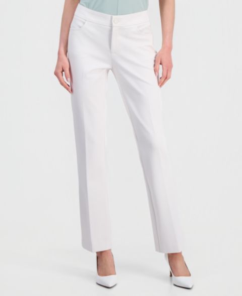 Женские брюки Anne Klein Flare Leg Compression Pant, цвет: Белый