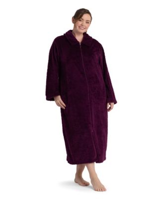 Women's Long-Sleeve Solid Robe