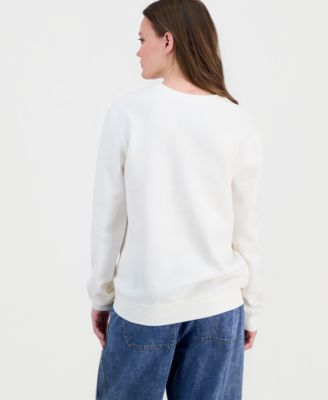 Juniors' Angel & Stitch Crewneck Sweatshirt