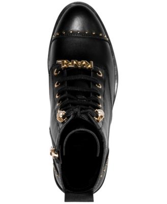 Prue Lace-Up Combat Booties