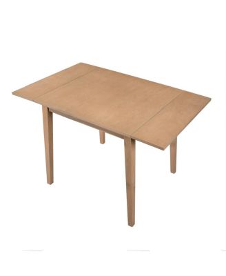 5-Piece Drop Leaf Dining Table Set with 4 Upholstered Chairs, Space-Saving Kitchen Table Set for Small Apartments-