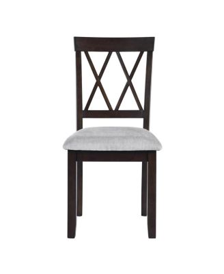 5-Piece Drop Leaf Dining Table Set with 4 Upholstered Chairs, Space-Saving Kitchen Table Set for Small Apartments-