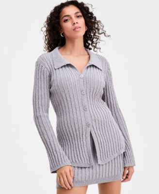 Women's Collared Hourglass Cardigan, Macy's Exclusive