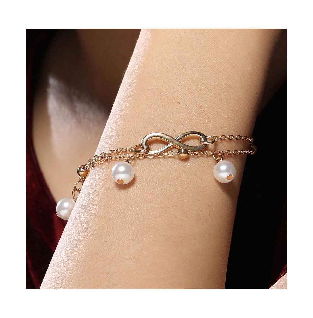 Women's The Ethereal-Infinity Multi-Strand Bracelet - California Gold