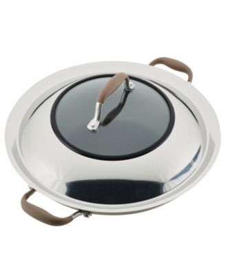 Advanced Home Hard-Anodized Nonstick Wok with Side Handles, 14"