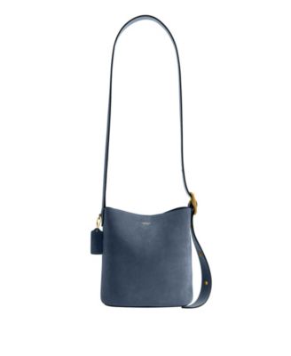 Bleecker Small Suede Bucket Bag 21