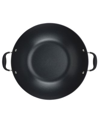 Advanced Home Hard-Anodized Nonstick Wok with Side Handles, 14"