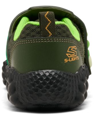 Toddler Kids Skech-O-Saurus - Lil Saurus Claw Brights Light-Up Fastening Strap Casual Sneakers from Finish Line