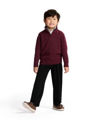 Calvin Klein - Boys 2T-7 3-Piece Long-Sleeve Sweater, Shirt and Pants Set