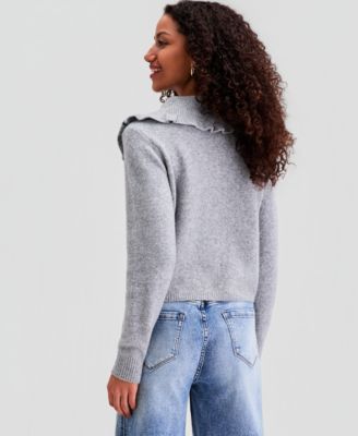 Women's Ruffled-Collar Cardigan