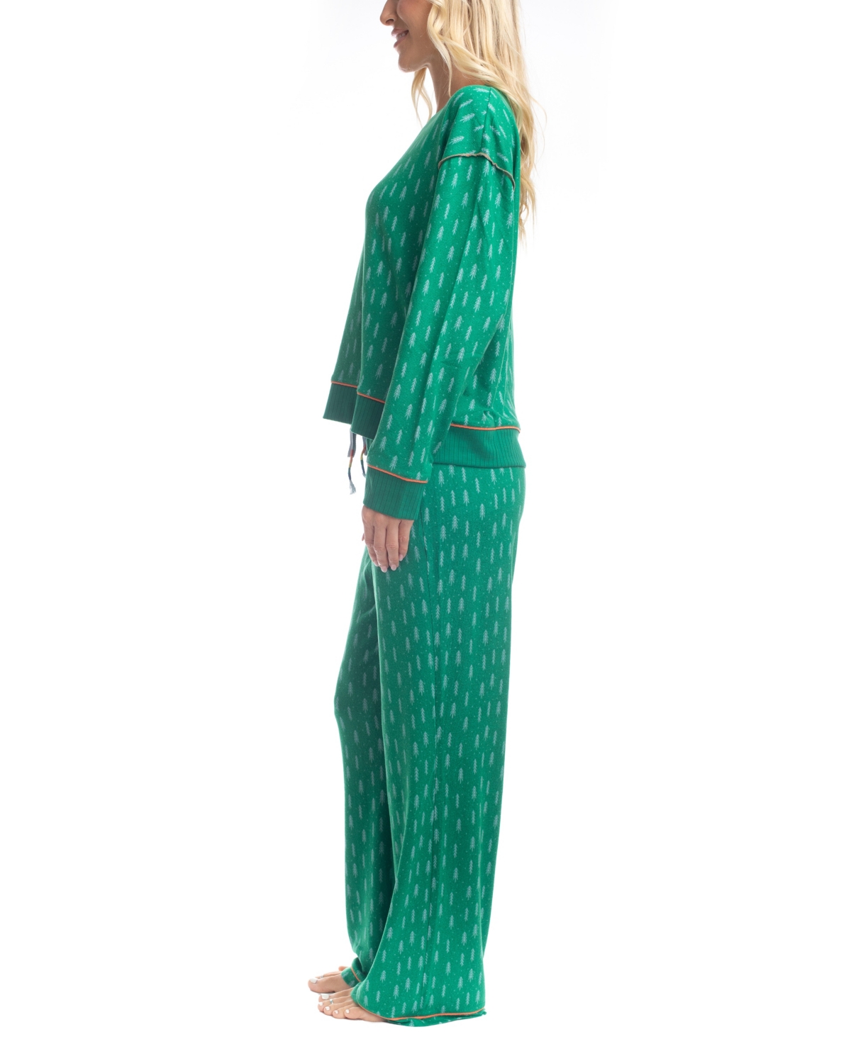 Ocean Pacific Women's 2-Pc. Waves For Days Knit Pajamas Set