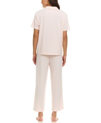 Women's Luisa cable texture Short-Sleeve Pajama Set