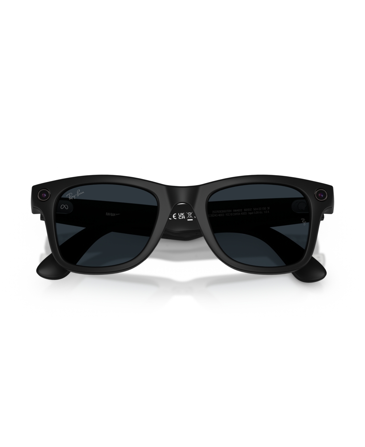 Ray Ban Unisex Ai Glasses, Meta Wayfarer Rw4012 Transitions In Black