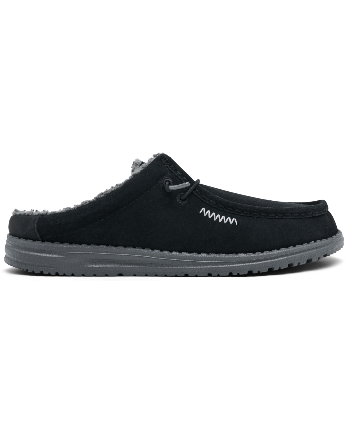 Hey Dude Men's Wally Slip Warmth Slippers From Finish Line In Black