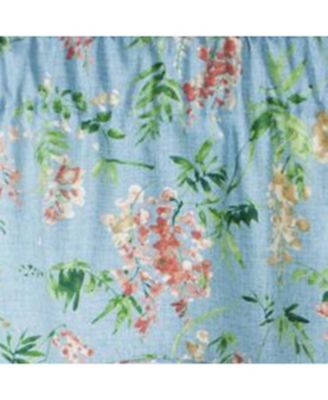 Wisteria Lined Light Blocking Window Scallop Valance - 50x15" Turquoise